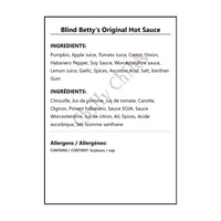 Blind Betty’s Original Hot Sauce - Hot Sauce