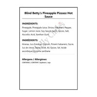 Blind Betty’s Pineapple Pizzazz Hot Sauce - Hot Sauce