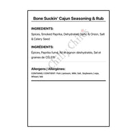 Bone Suckin’ Cajun Seasoning & Rub - Spice/Peppers