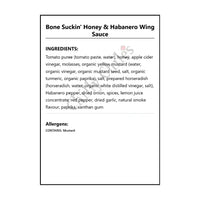 Bone Suckin’ Honey & Habanero Wing Sauce - Wing Sauce