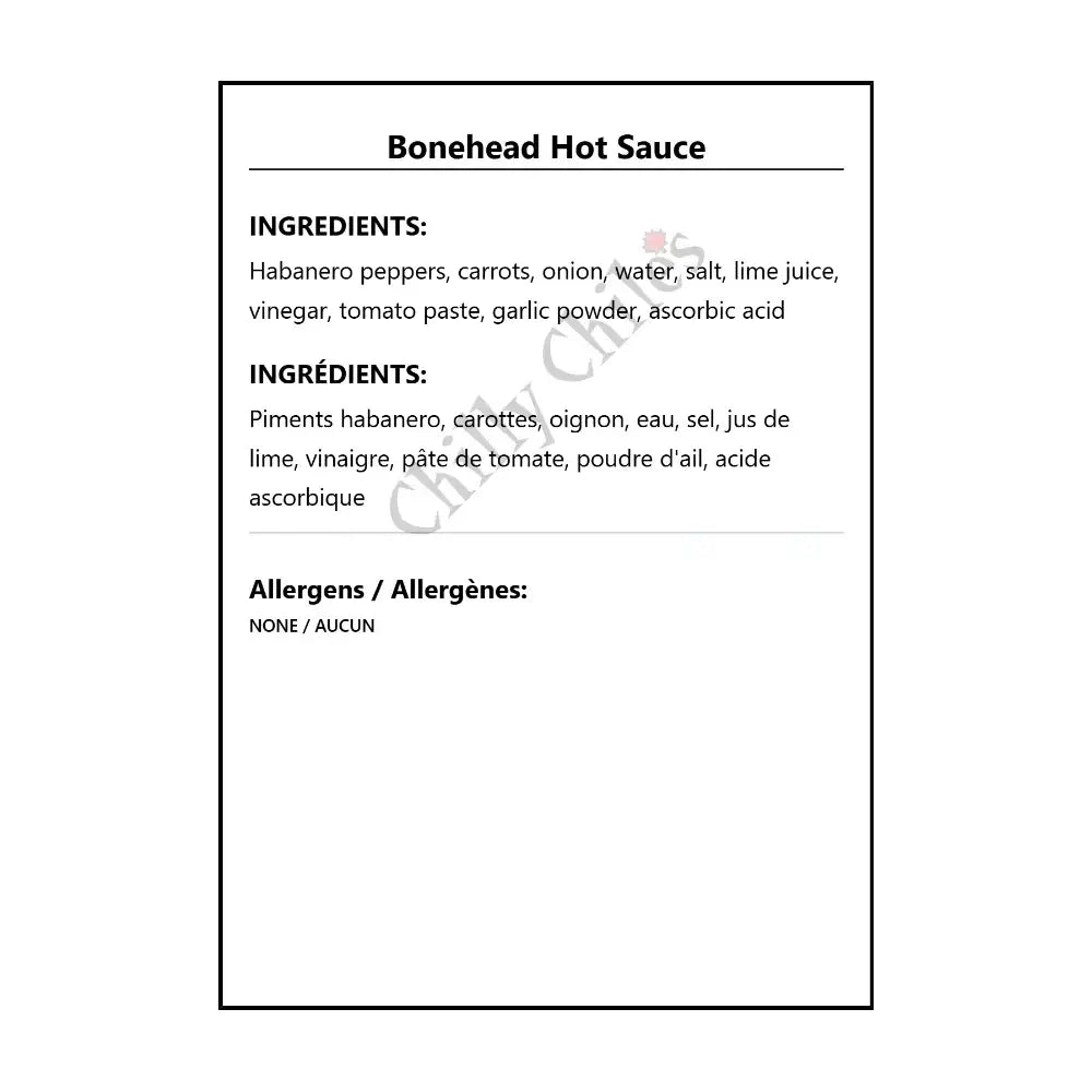 Bonehead Hot Sauce - Hot Sauce