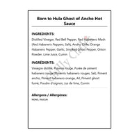 Born to Hula Ghost of Ancho Hot Sauce - Hot Sauce