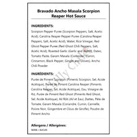Bravado Ancho Masala Scorpion Reaper Hot Sauce - Hot Sauce
