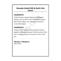 Bravado Arbol Chili & Garlic Hot Sauce - Hot Sauce