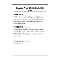 Bravado Arbol Chili & Garlic Hot Sauce - Hot Sauce