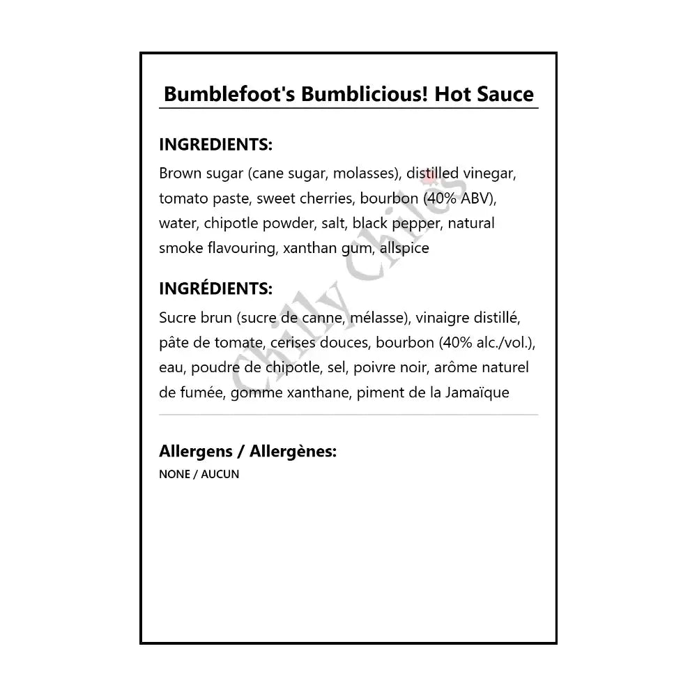 Bumblefoot’s Bumblicious! Hot Sauce - Hot Sauce