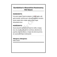 Bumblefoot’s Moonshine Hootenanny Hot Sauce - Hot Sauce