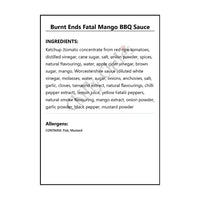 Burnt Ends Fatal Mango BBQ Sauce - BBQ Sauce