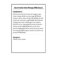 Burnt Ends Fatal Mango BBQ Sauce - BBQ Sauce