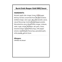 Burnt Ends Reaper Gold BBQ Sauce - BBQ Sauce