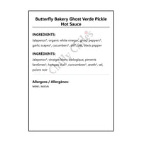Butterfly Bakery Ghost Verde Pickle Hot Sauce - Hot Sauce