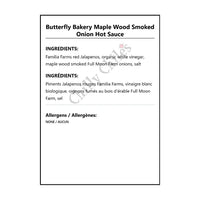 Butterfly Bakery Maple Wood Smoked Onion Hot Sauce - Hot Sauce