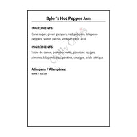 Byler’s Hot Pepper Jam - Condiments