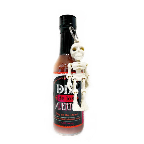 Day Of The Dead Hot Sauce with Skeleton Key Chain - Main Image