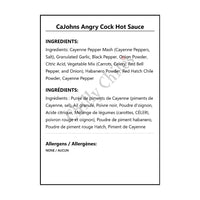 CaJohns Angry Cock Hot Sauce - Hot Sauce