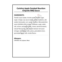 CaJohns Apple Smoked Bourbon Chipotle BBQ Sauce - BBQ Sauce
