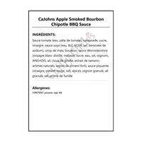 CaJohns Apple Smoked Bourbon Chipotle BBQ Sauce - BBQ Sauce