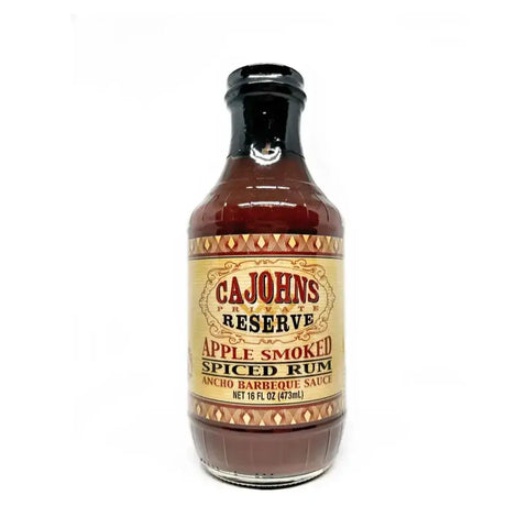 CaJohns Apple Smoked Spiced Rum Ancho BBQ Sauce - BBQ Sauce