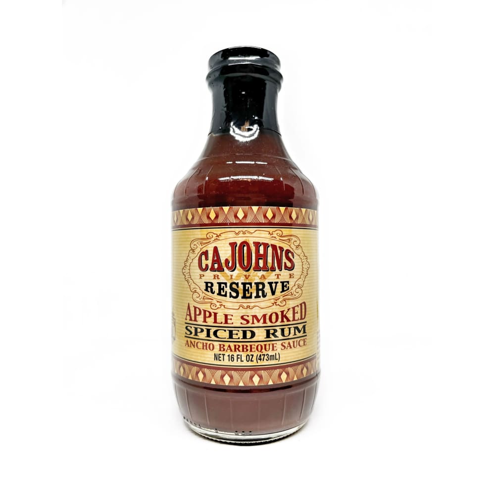 CaJohns Apple Smoked Spiced Rum Ancho BBQ Sauce - BBQ Sauce