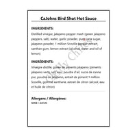 CaJohns Bird Shot Hot Sauce - Hot Sauce