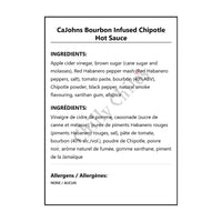 CaJohns Bourbon Infused Chipotle Hot Sauce - Hot Sauce