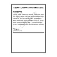Cajohn’s Caboom! Ballistic Hot Sauce - Hot Sauce