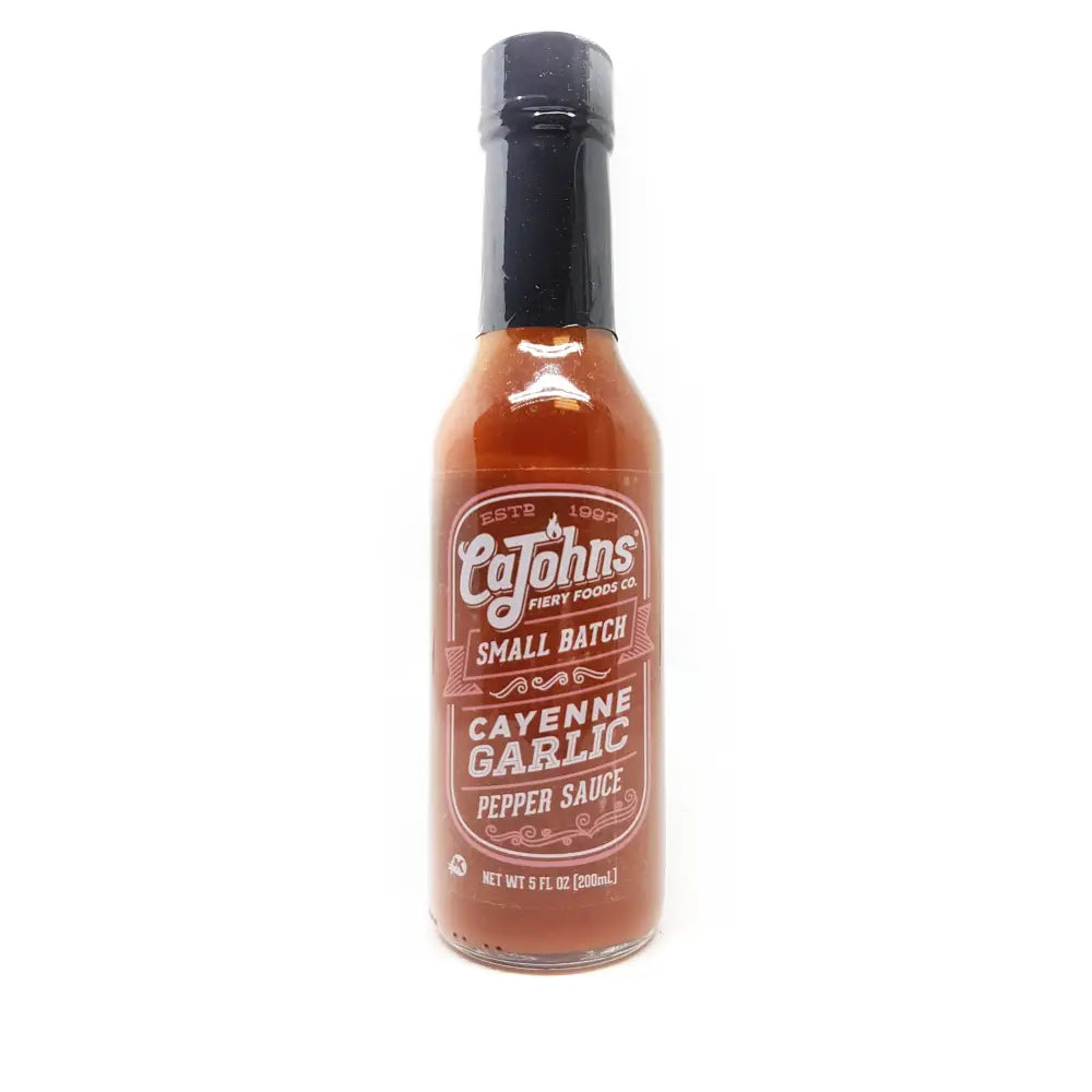 CaJohns Cayenne Garlic Small Batch Hot Sauce - Hot Sauce