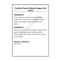 CaJohns Classic Chipotle Pepper Hot Sauce - Hot Sauce