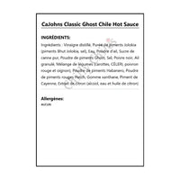 CaJohns Classic Ghost Chile Hot Sauce - Hot Sauce
