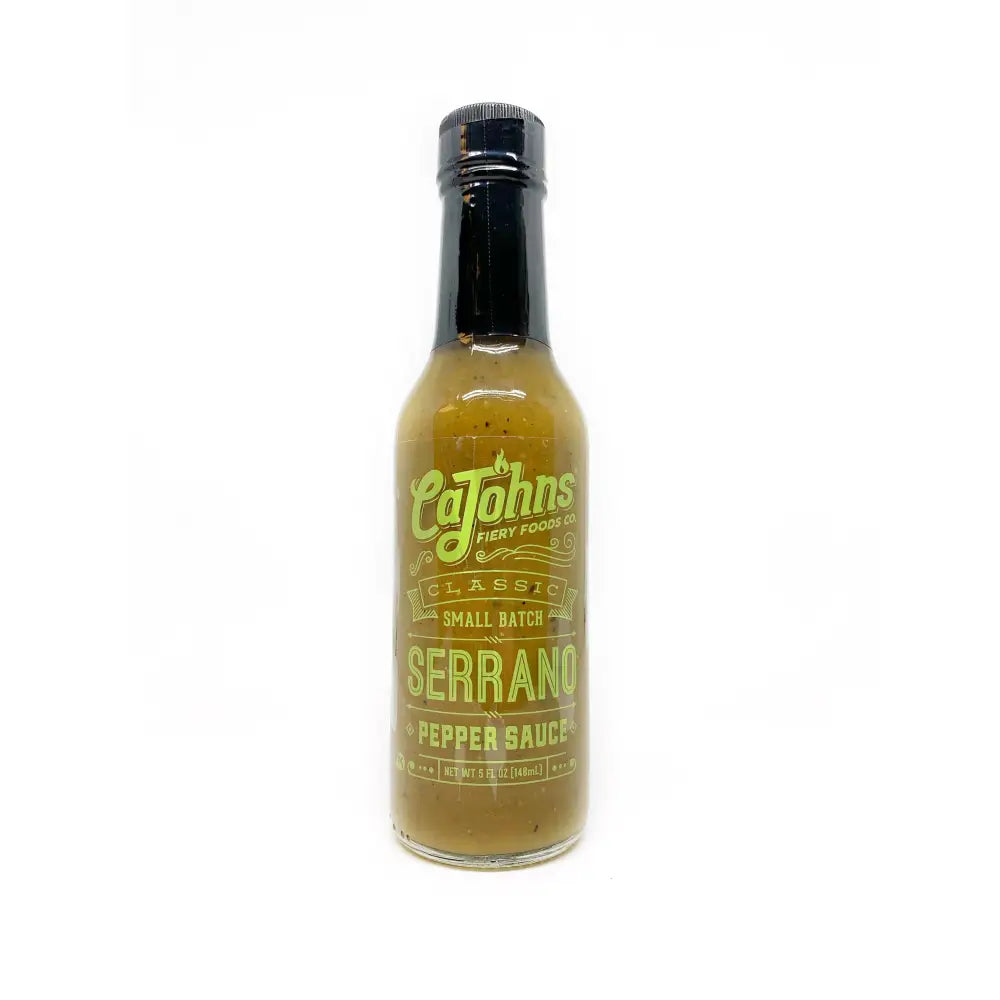 CaJohns Classic Serrano Hot Sauce - Hot Sauce