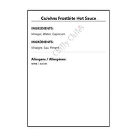 CaJohns Frostbite Hot Sauce - Hot Sauce