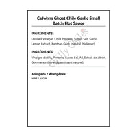 CaJohns Ghost Chile Garlic Small Batch Hot Sauce - Hot Sauce
