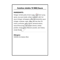 CaJohns Jolokia 10 BBQ Sauce - BBQ Sauce