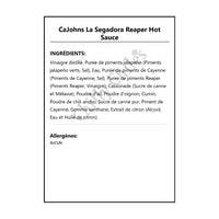 CaJohns La Segadora Reaper Hot Sauce - Hot Sauce