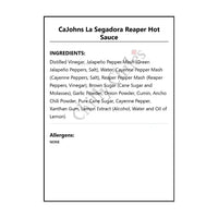 CaJohns La Segadora Reaper Hot Sauce - Hot Sauce