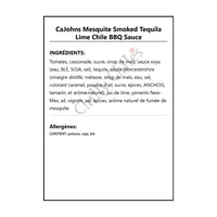 CaJohns Mesquite Smoked Tequila Lime Chile BBQ Sauce - BBQ Sauce
