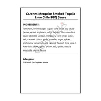 CaJohns Mesquite Smoked Tequila Lime Chile BBQ Sauce - BBQ Sauce