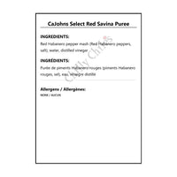 CaJohns Select Red Savina Puree - Spice/Peppers