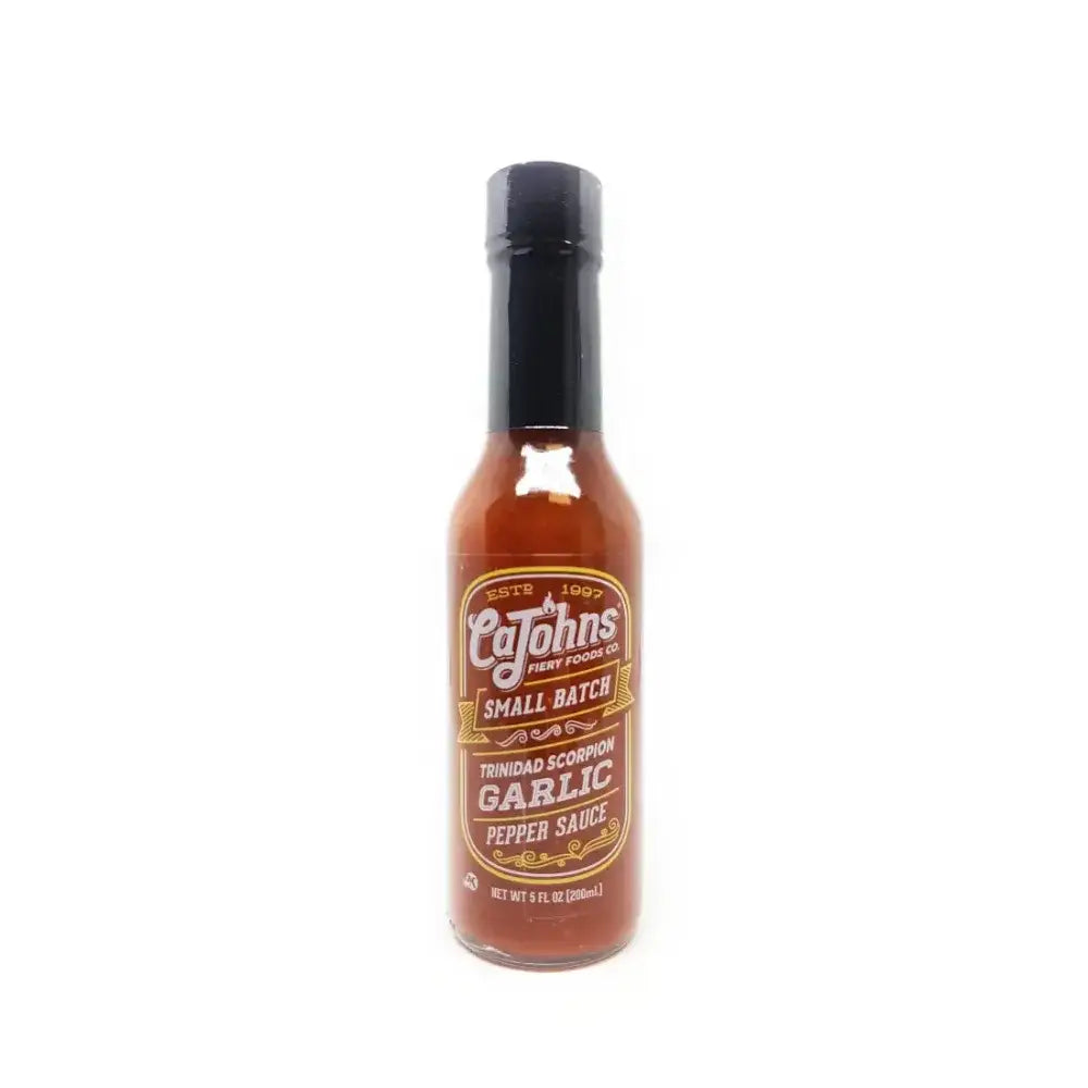 CaJohns Trinidad Scorpion Chile Garlic Small Batch Hot Sauce - Hot Sauce
