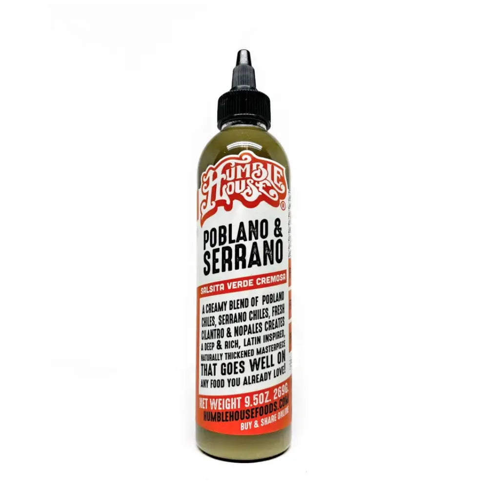 Humble House Poblano & Serrano Hot Sauce - Main Image