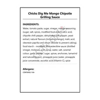 Chicks Dig Me Mango Chipotle Grilling Sauce - BBQ Sauce