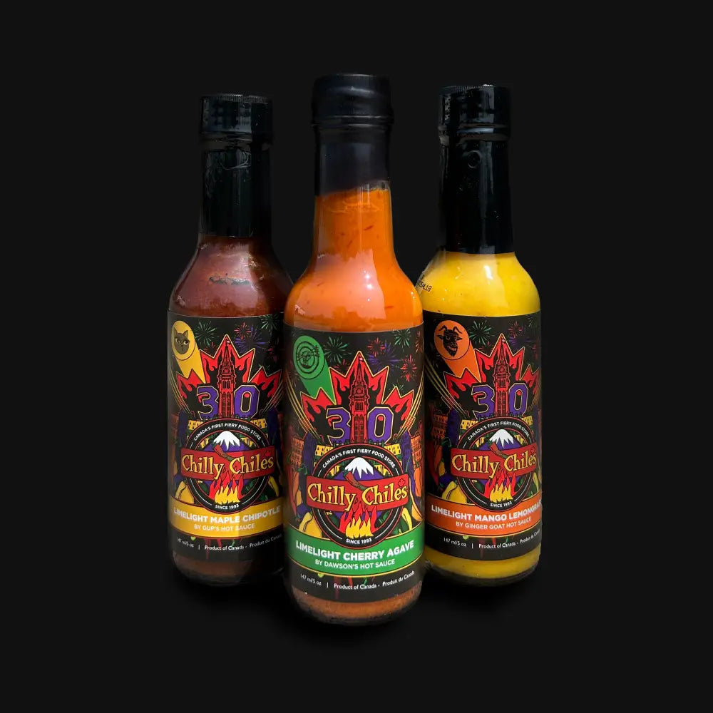 Chilly Chiles 30th Anniversary 3pk - Hot Sauce