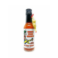 Choke Your Chicken Garlic Hot Sauce With Chicken Keychain - Hot Sauce