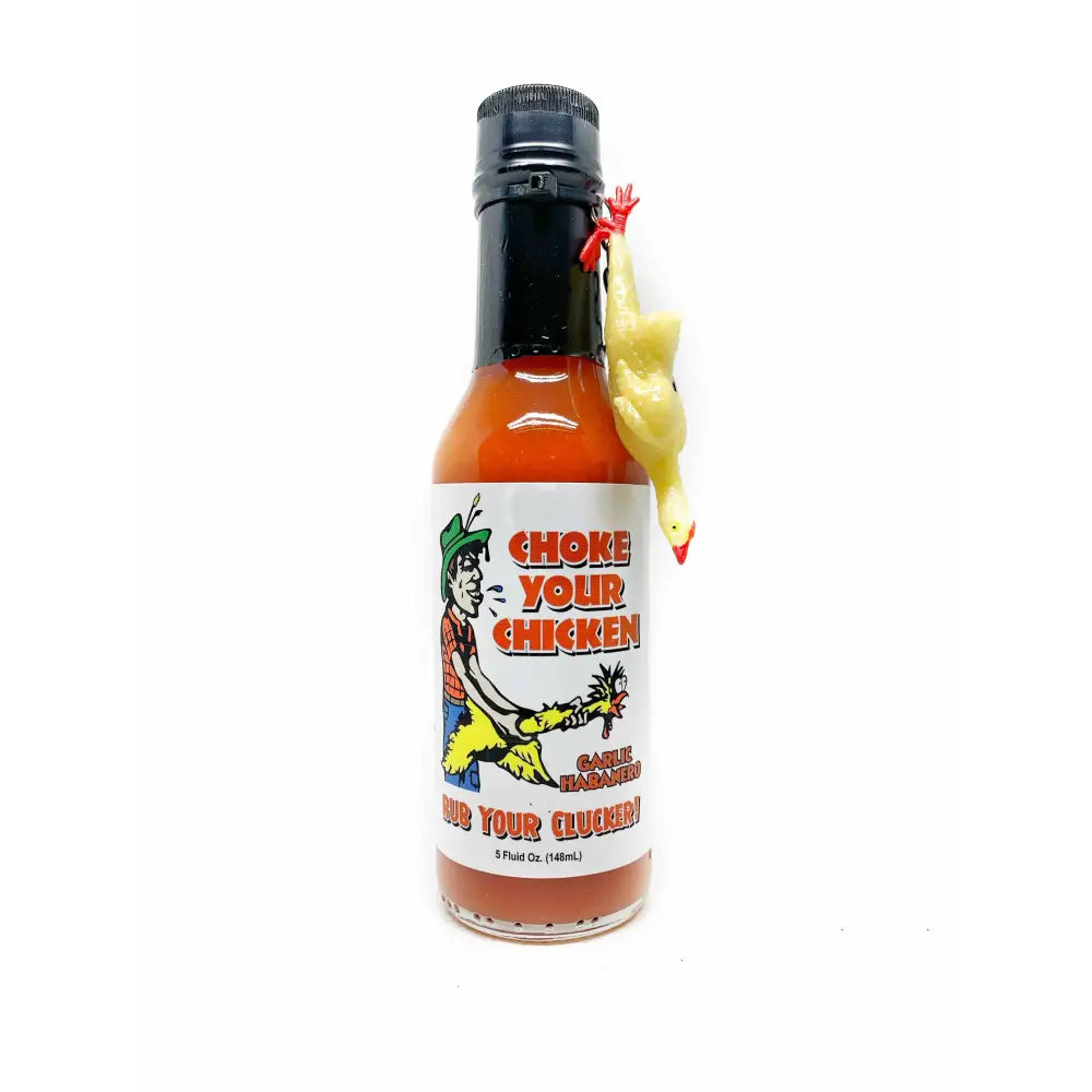 Choke Your Chicken Garlic Hot Sauce With Chicken Keychain - Hot Sauce