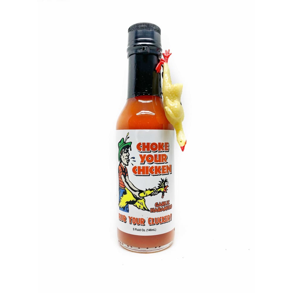 Choke Your Chicken Garlic Hot Sauce With Chicken Keychain - Hot Sauce