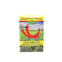 Thumbnail for Cow Horn Hot Heirloom Pepper Seeds
