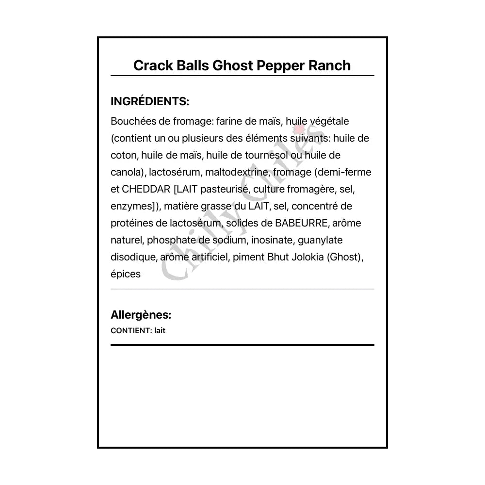 Crack Balls Ghost Pepper Ranch - Snacks