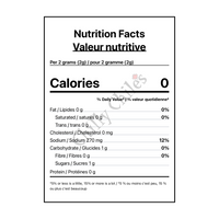 Gunpowder Steak & Brisket Seasoning - Canadian Nutrition Facts