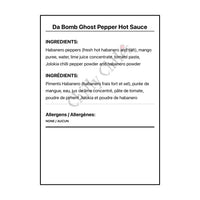 Da Bomb Ghost Pepper Hot Sauce - Hot Sauce