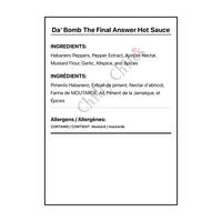 Da’ Bomb The Final Answer Hot Sauce - Hot Sauce